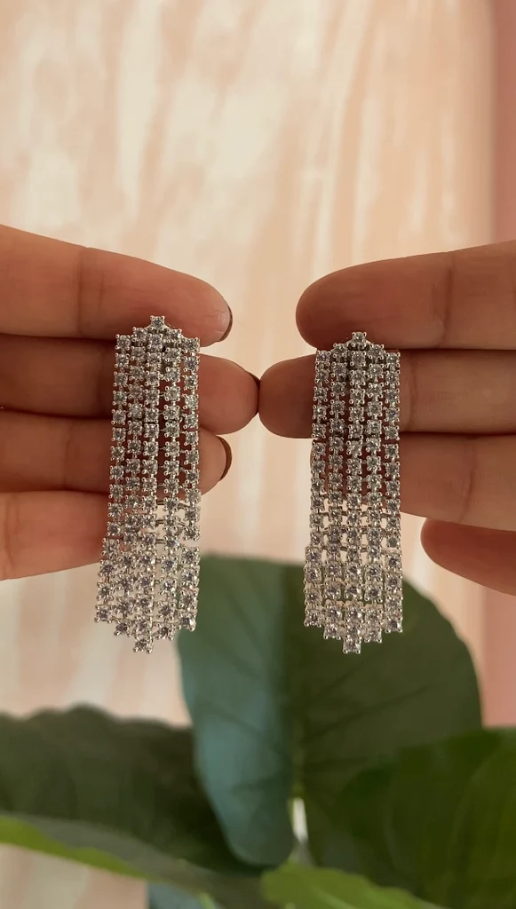 Monica Song Inspired AD Long Earrings